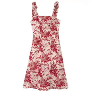 - red floral dress GEU1300