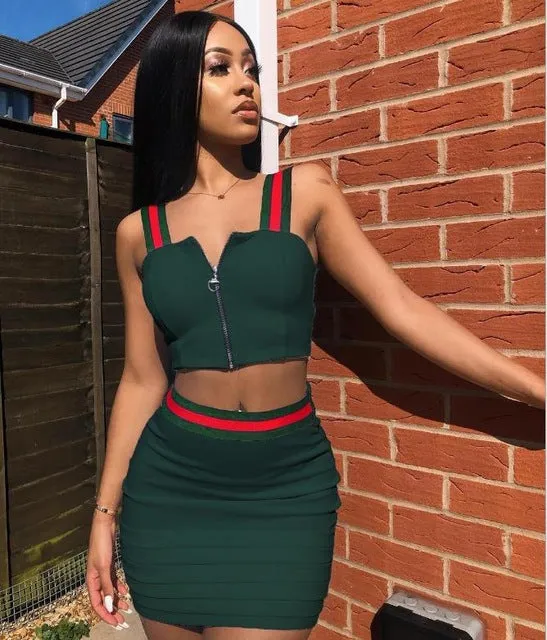 2PC  Halter- Top Dress
