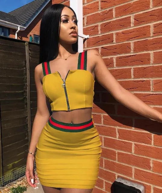 2PC  Halter- Top Dress