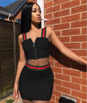 2PC  Halter- Top Dress