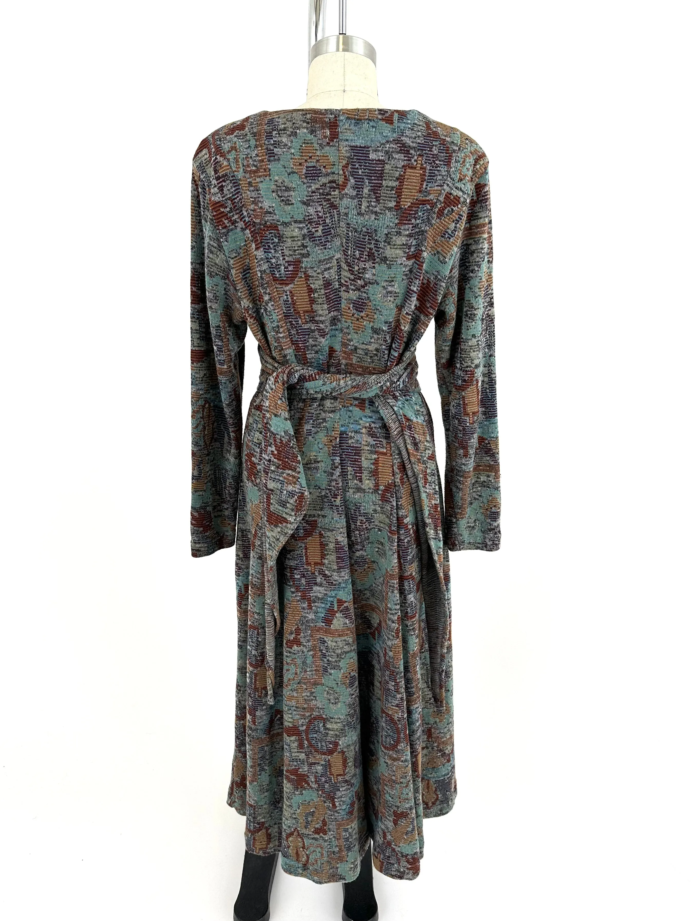 80s Outback Intarsia Maxi Dress