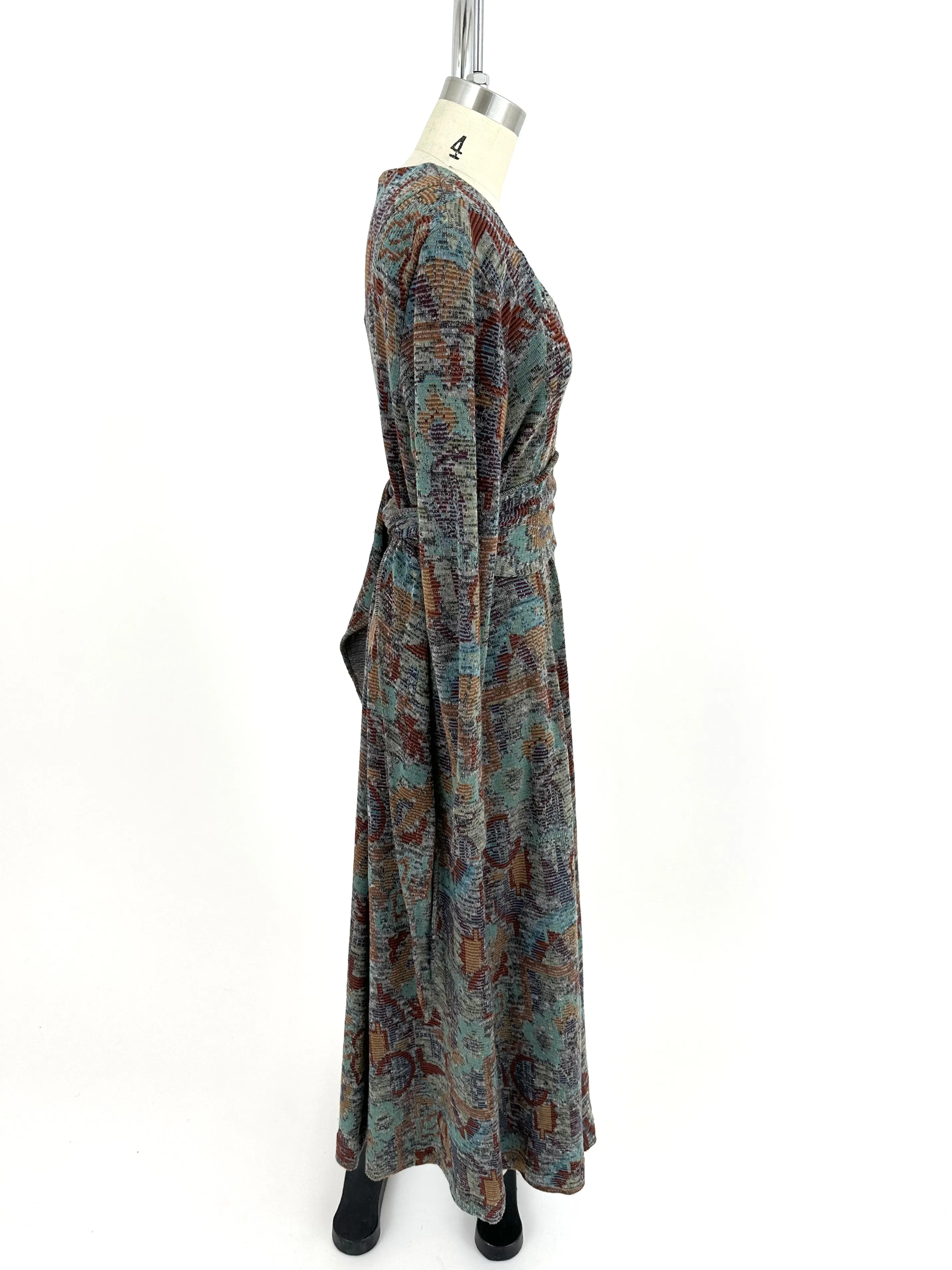 80s Outback Intarsia Maxi Dress
