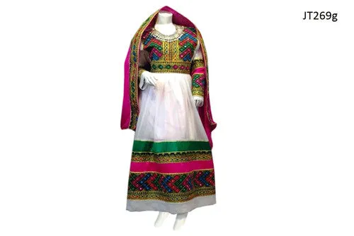 Afghan Clothes In White Color Asian Wedding Dresses
