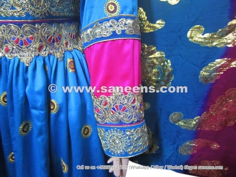 Afghan Dress In Blue Color