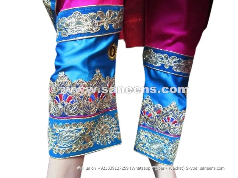 Afghan Dress In Blue Color