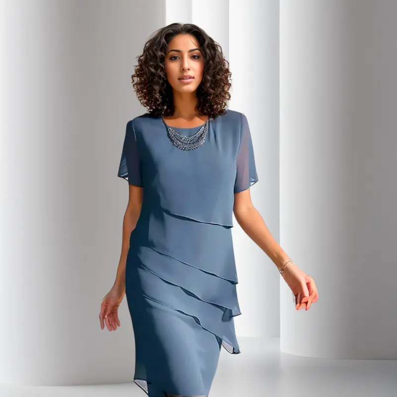 Agustina® | Pleated chiffon dress