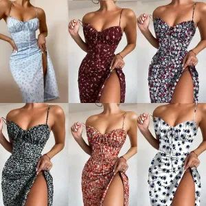 Amber Flower Mini Dresses