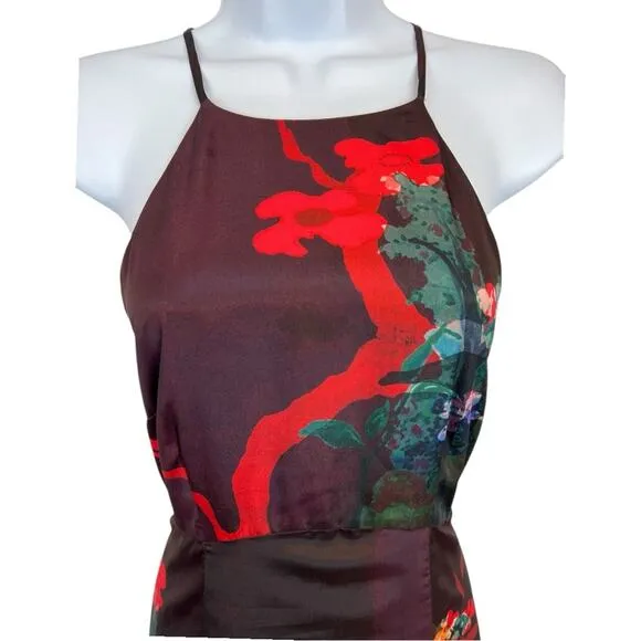 Anthropologie Moulinette Soeurs Cadence Halter Keyhole Multicolor Maxi Dress