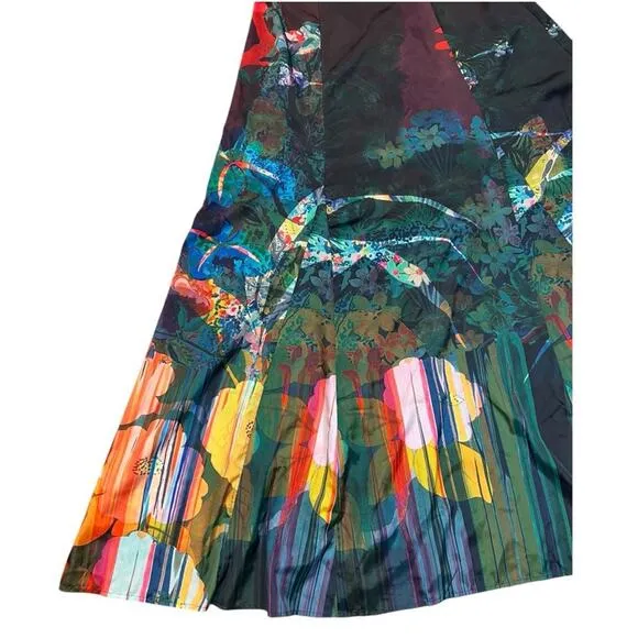 Anthropologie Moulinette Soeurs Cadence Halter Keyhole Multicolor Maxi Dress