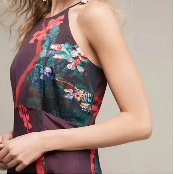 Anthropologie Moulinette Soeurs Cadence Halter Keyhole Multicolor Maxi Dress