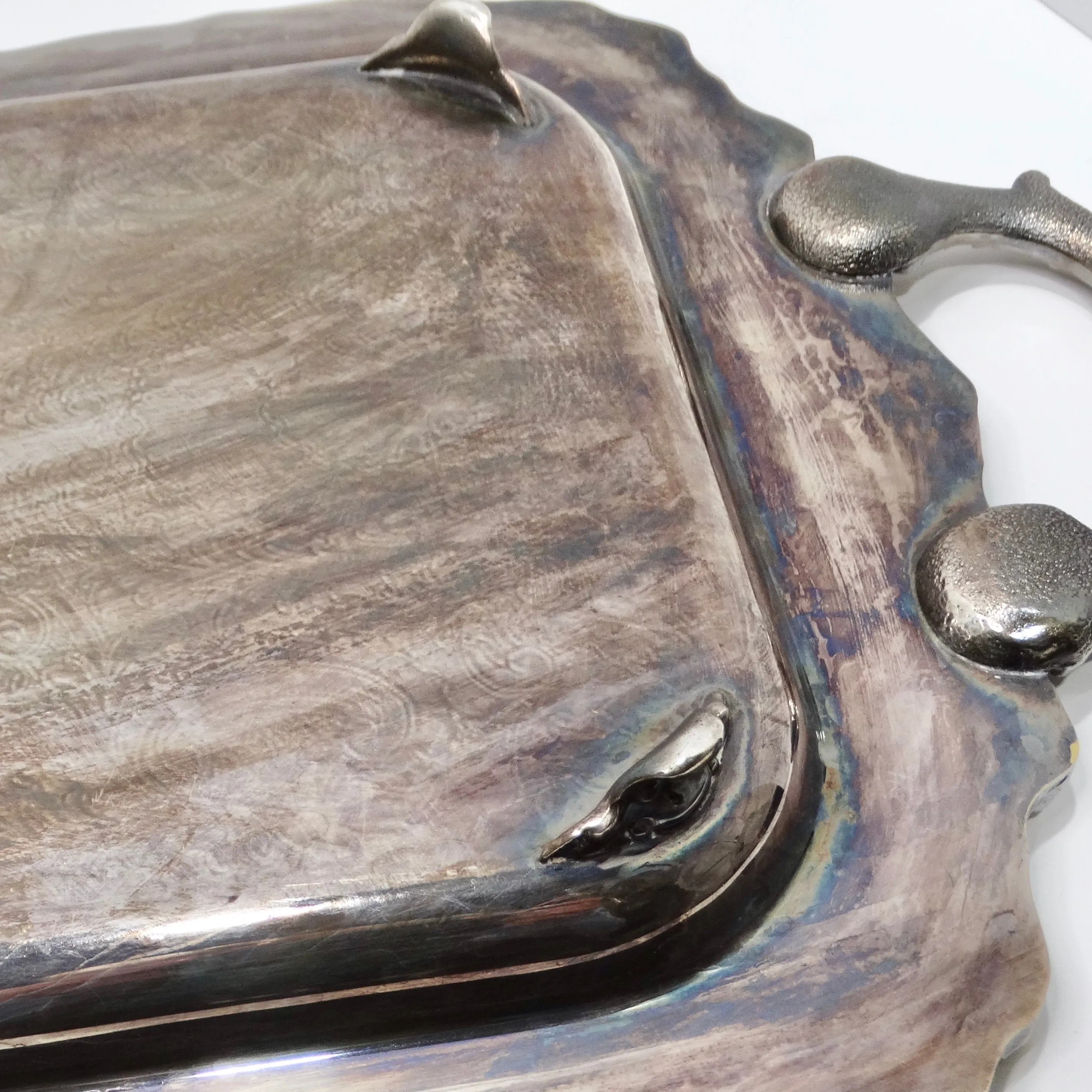 Antique Silver Plate Cocktail Tray