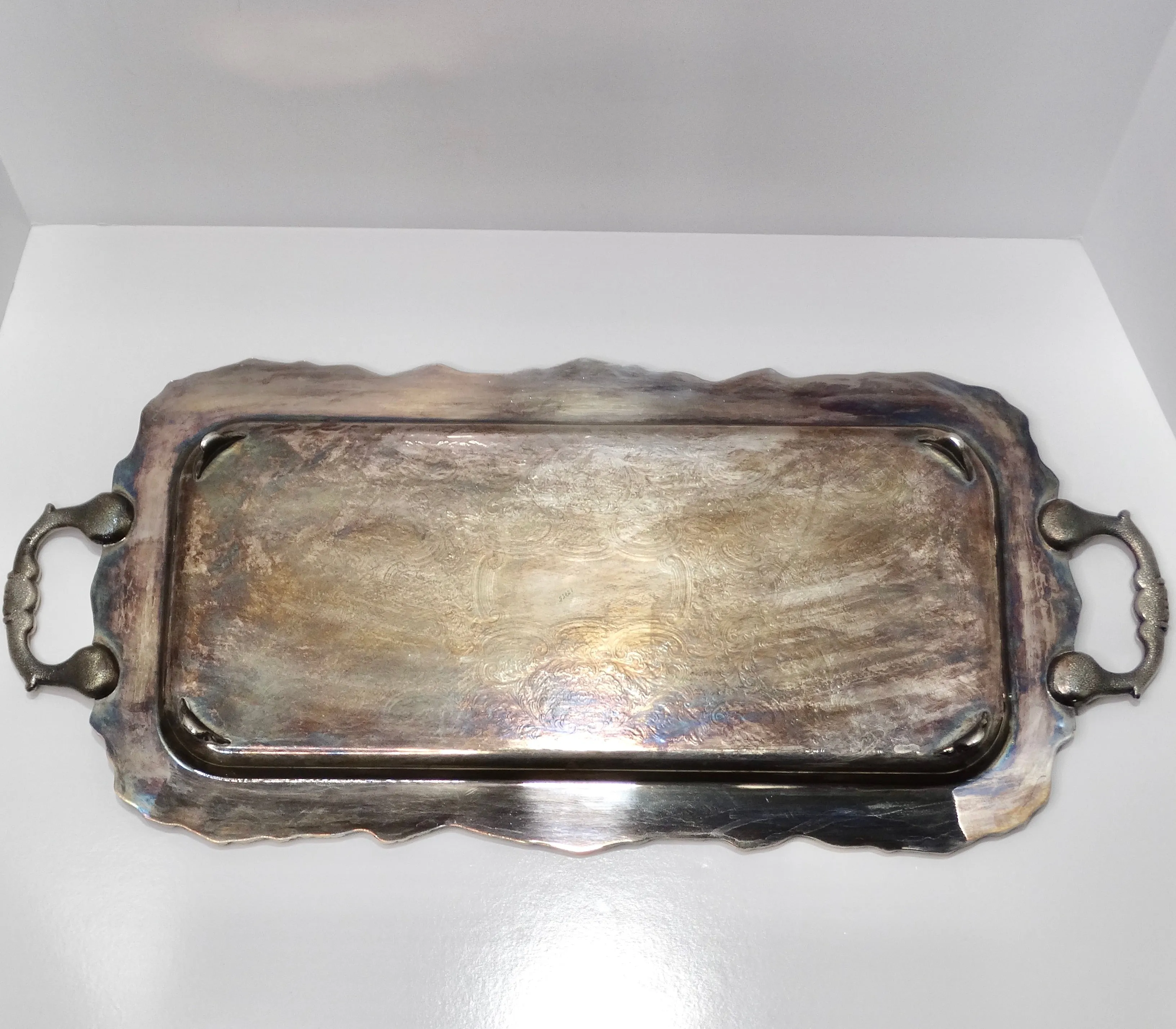 Antique Silver Plate Cocktail Tray