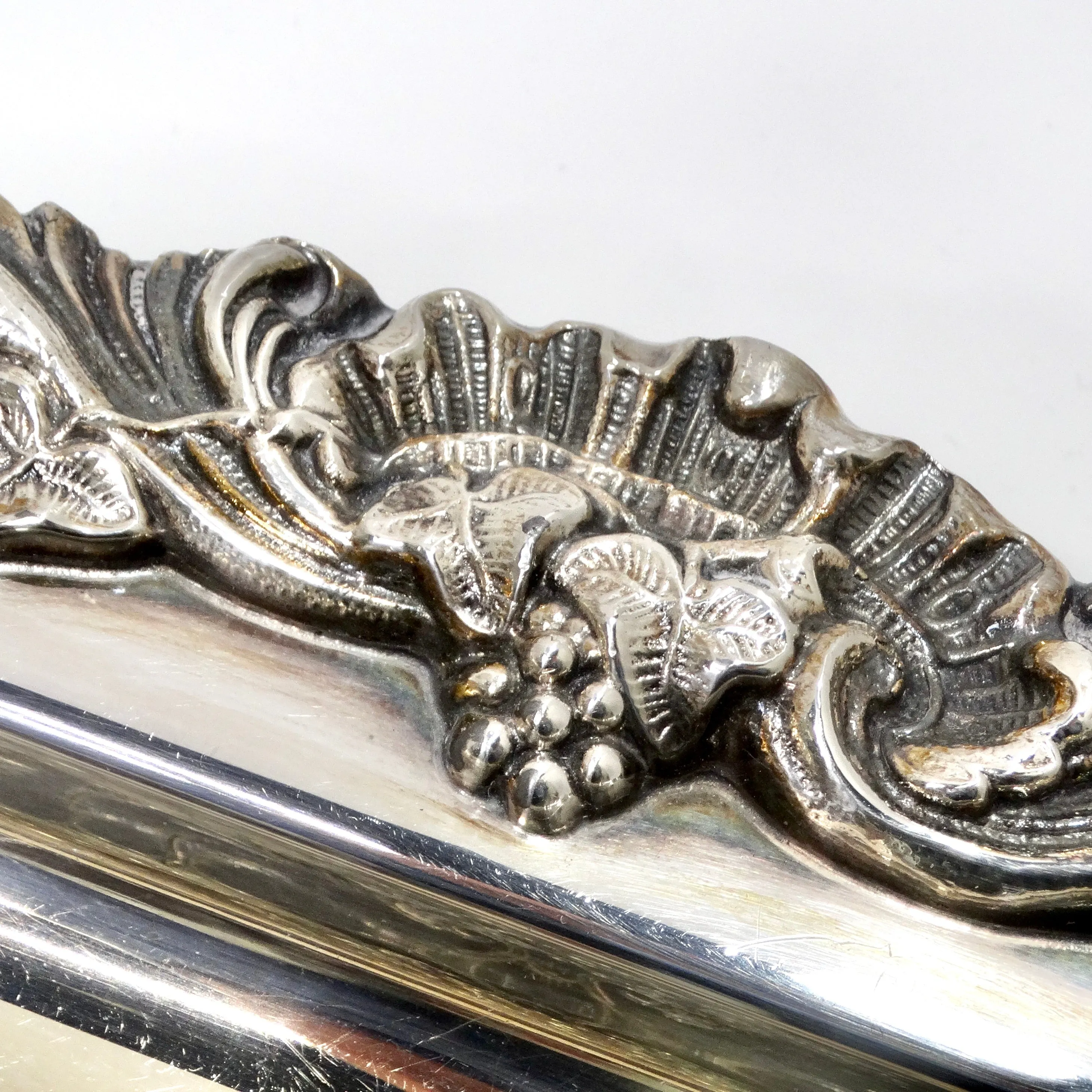 Antique Silver Plate Cocktail Tray
