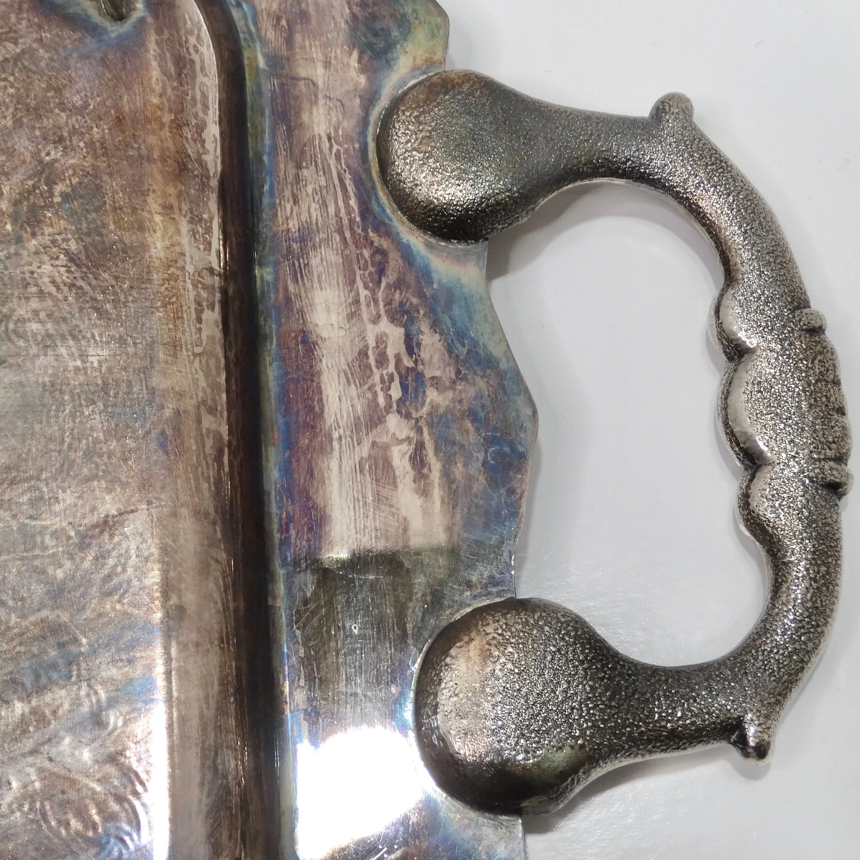 Antique Silver Plate Cocktail Tray