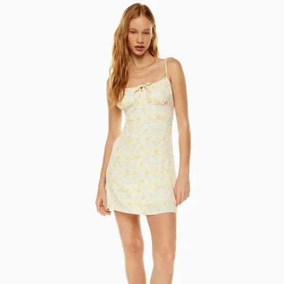 Aritzia Sunday Best Delilah Mini Dress Floral Boho Festival Brunch