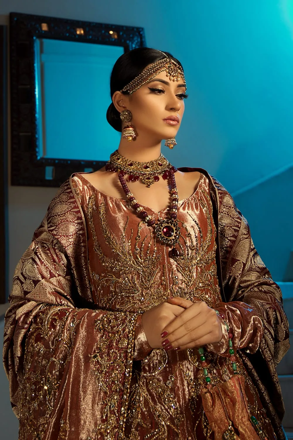 Asian Bridal Lehnga Wear in Red Color #N7096