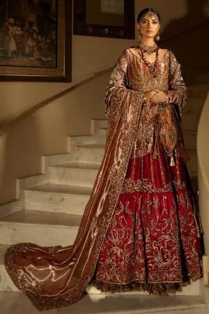 Asian Bridal Lehnga Wear in Red Color #N7096