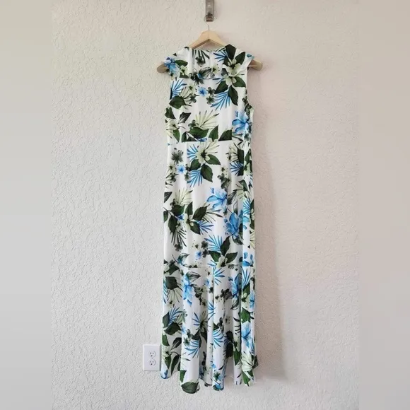 Banana Republic Floral Ruffle-Wrap Maxi Dress Size 10 new