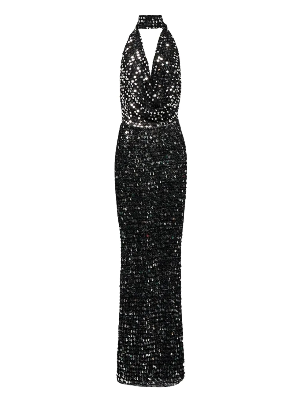 Bellico Sequined Halterneck Maxi Dress