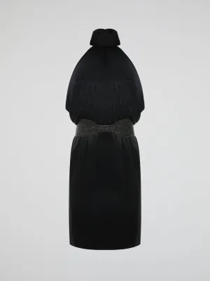 Black Halter Neck Dress