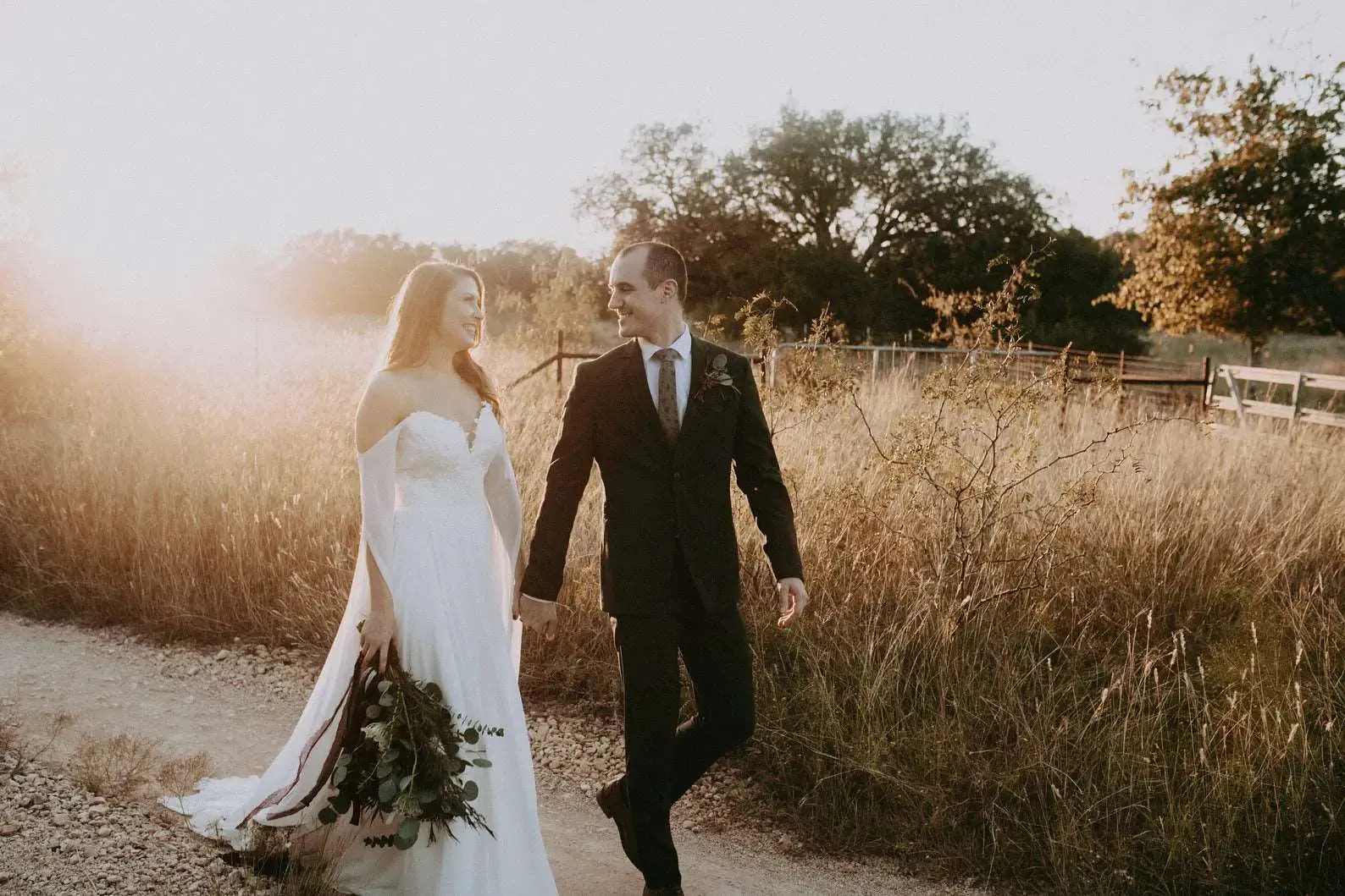 Boho Style Off Shoulder Chiffon Sheath Wedding Dress Meghan