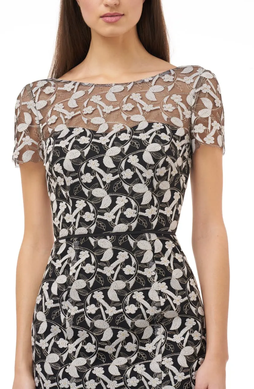 Brand new JS Collections Floral Embroidered Cocktail Dress, Sz 6! Runs large; order one size down. Retails $268 US 