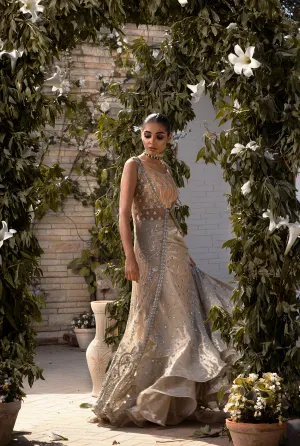 Bridal Jacket with Choli and Lehnga #Y6133
