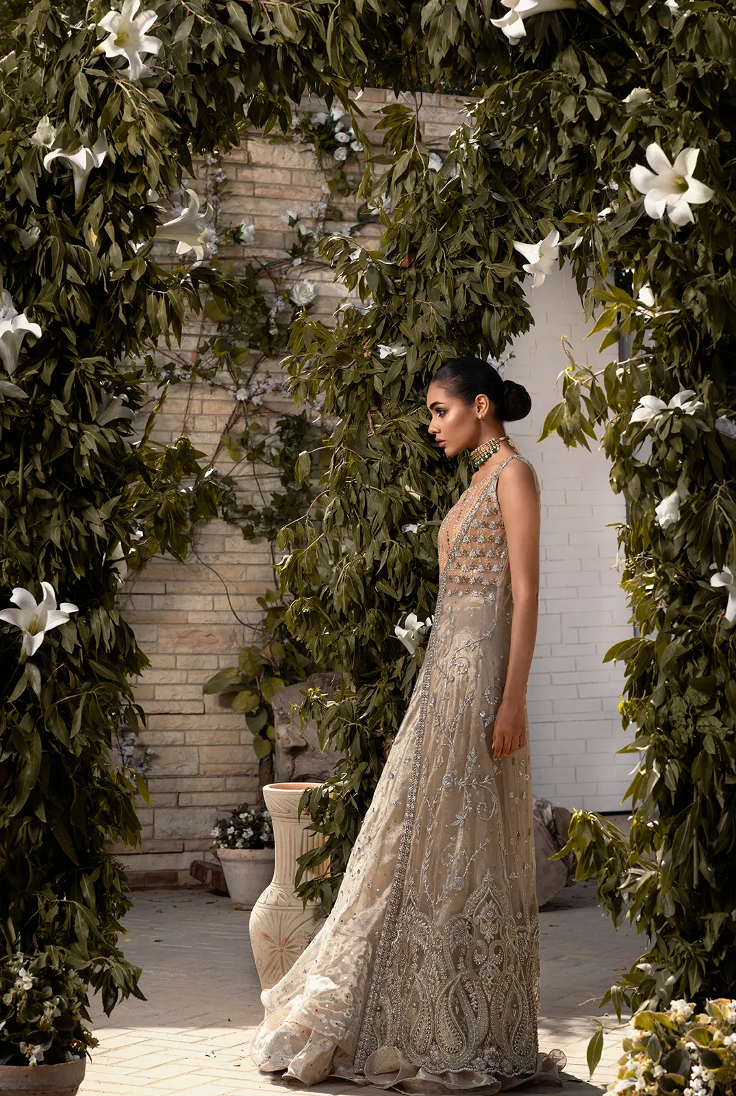 Bridal Jacket with Choli and Lehnga #Y6133
