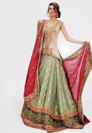 Bridal Jamawar Lehnga for Wedding #N7072