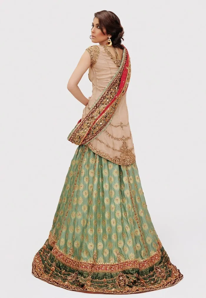 Bridal Jamawar Lehnga for Wedding #N7072