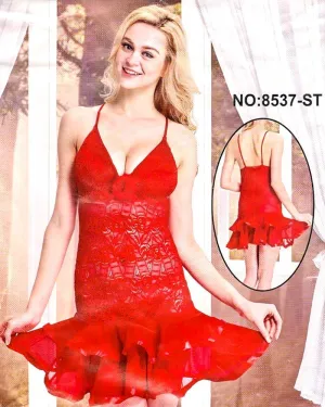 Bridal Sexy Short Lace Nighty - 8537-ST