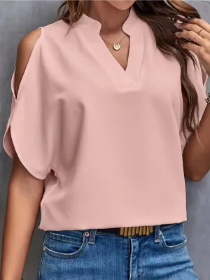Brogh® | Elegant Off-Shoulder V-Neck Top