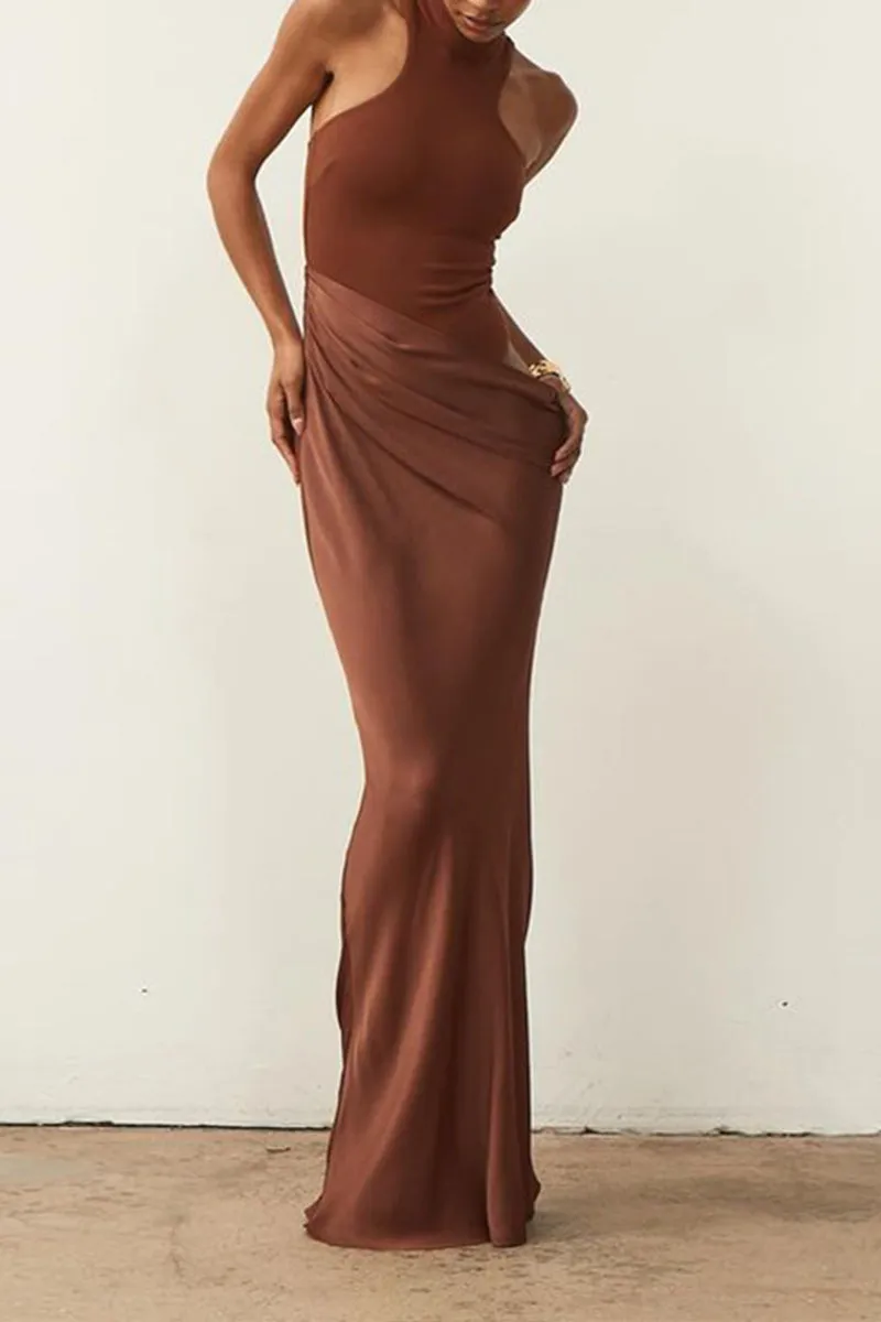 BS3397 Sleeveless Fishtail Party Dress