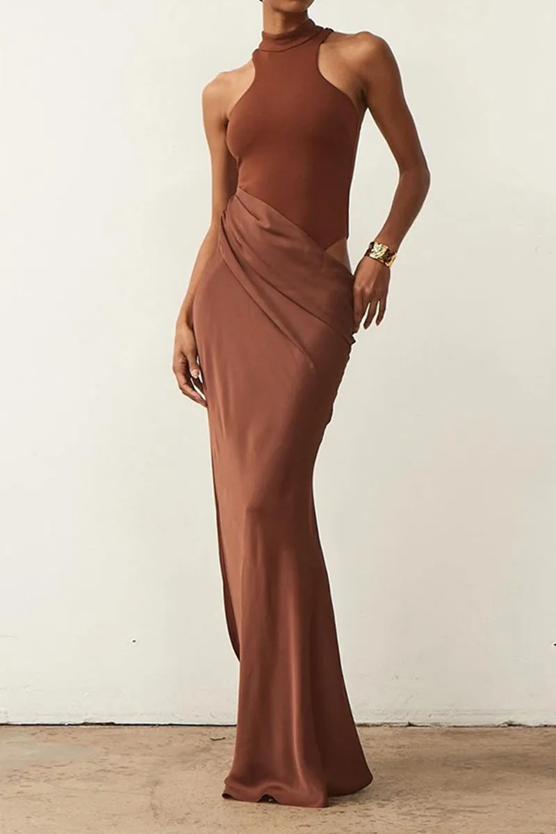 BS3397 Sleeveless Fishtail Party Dress