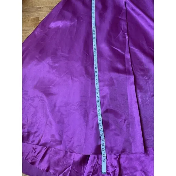 Camille La Vie Shimmer Halter Formal Dress Gown Size 2 Magenta Sparkle Fairy
