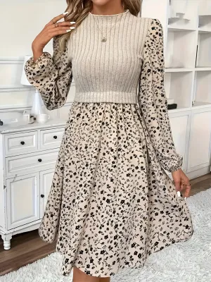 Caterina | Elegant 2-in-1 dress with floral pattern