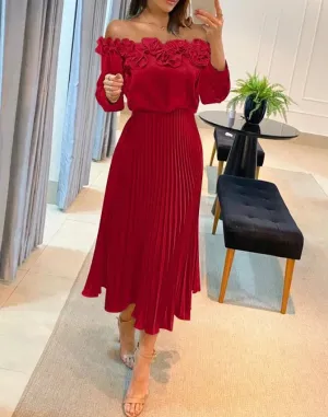 Catherine | Off-shoulder Maxi Dress