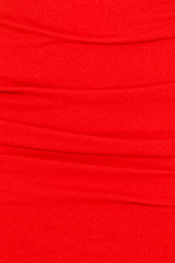 Caught In Suncity Dress Red