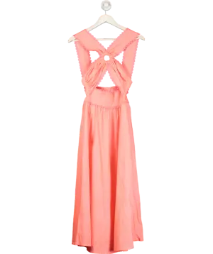 Celia B Orange Avalon Ring Detail Dress UK XS