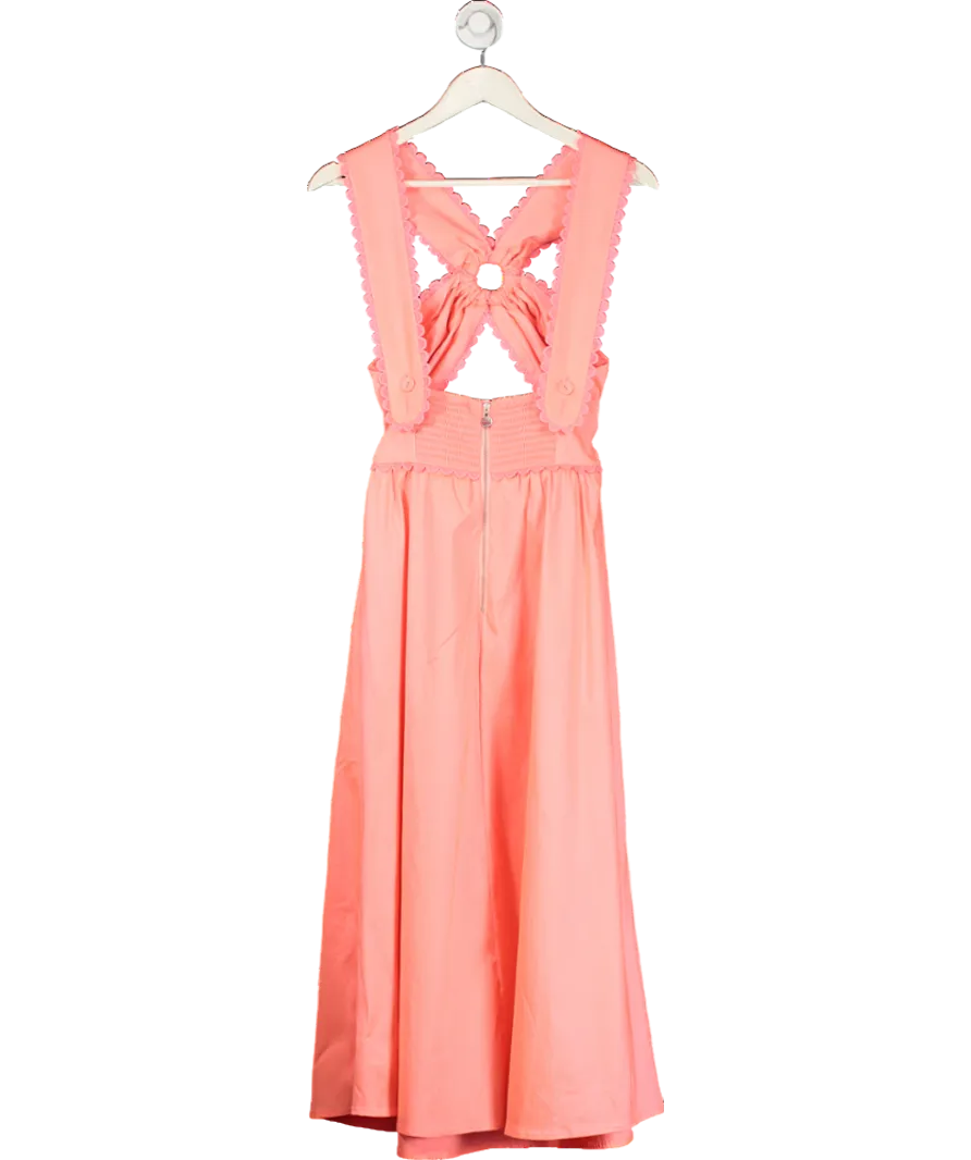 Celia B Orange Avalon Ring Detail Dress UK XS