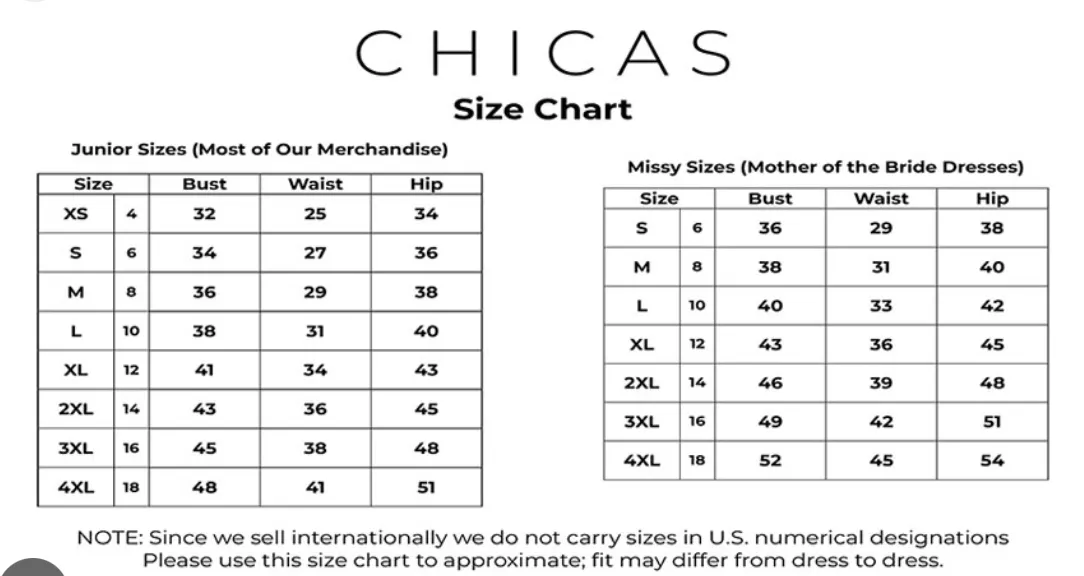 Chicas Evening Gown C3308