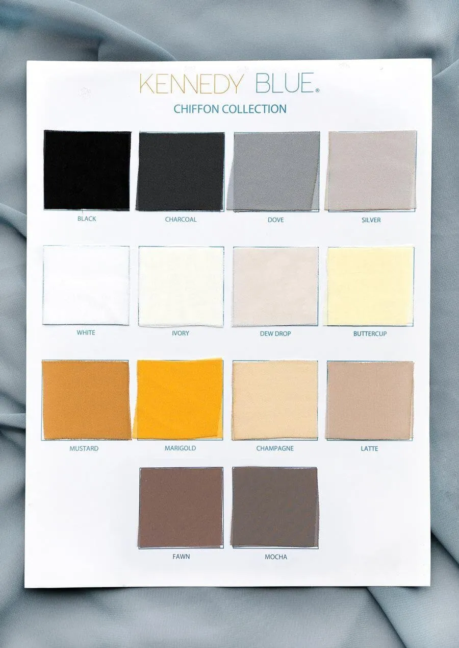 Chiffon Fabric Swatch Page