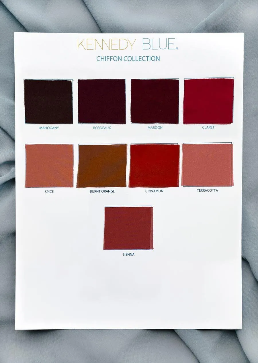 Chiffon Fabric Swatch Page