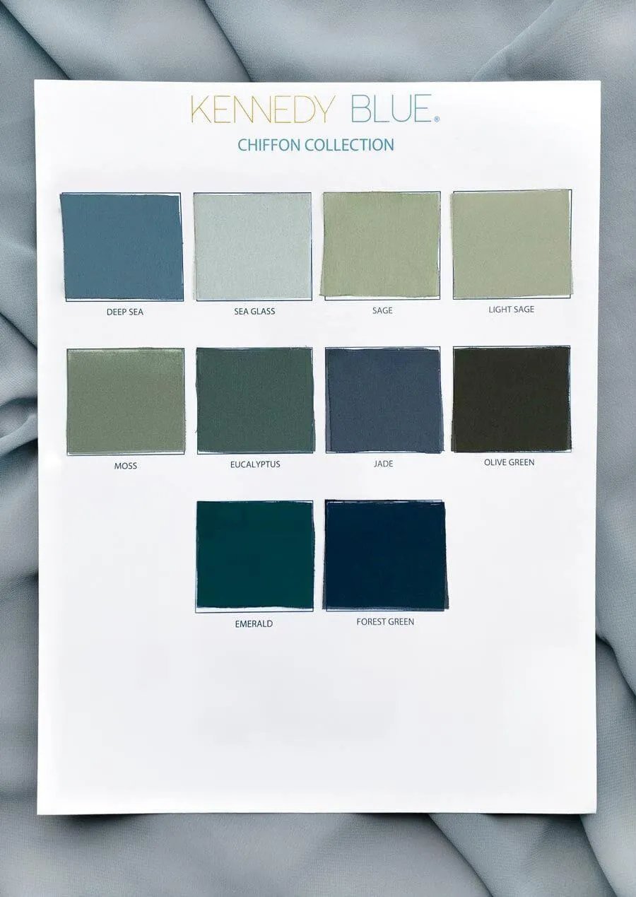 Chiffon Fabric Swatch Page