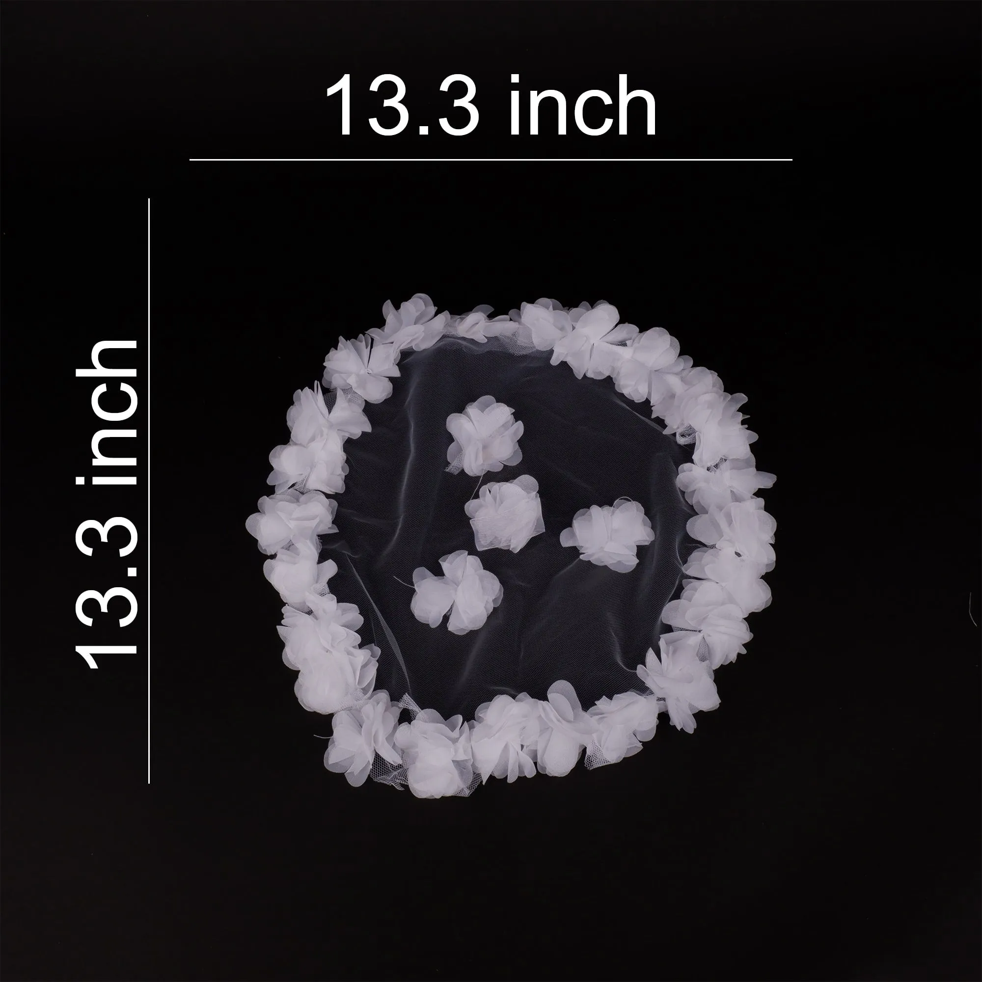 Chiffon Laser Flower Bridal Halay Handkerchief Wedding Handkerchief Party and Organization Handkerchief 1 Pcs