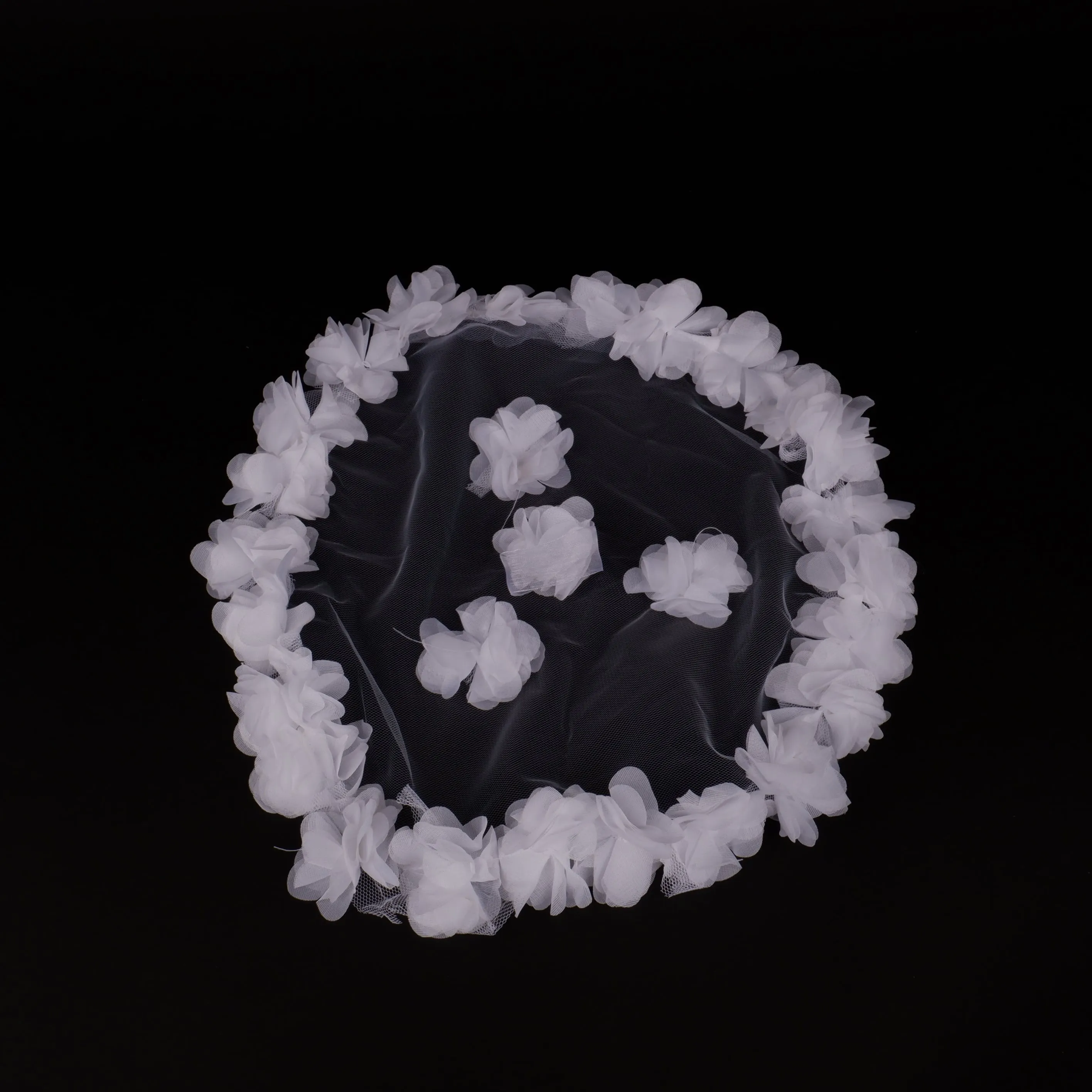 Chiffon Laser Flower Bridal Halay Handkerchief Wedding Handkerchief Party and Organization Handkerchief 1 Pcs