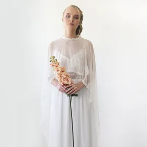 Chiffon Mesh Cape #4027
