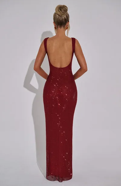 Clara Maxi Dress - Wine