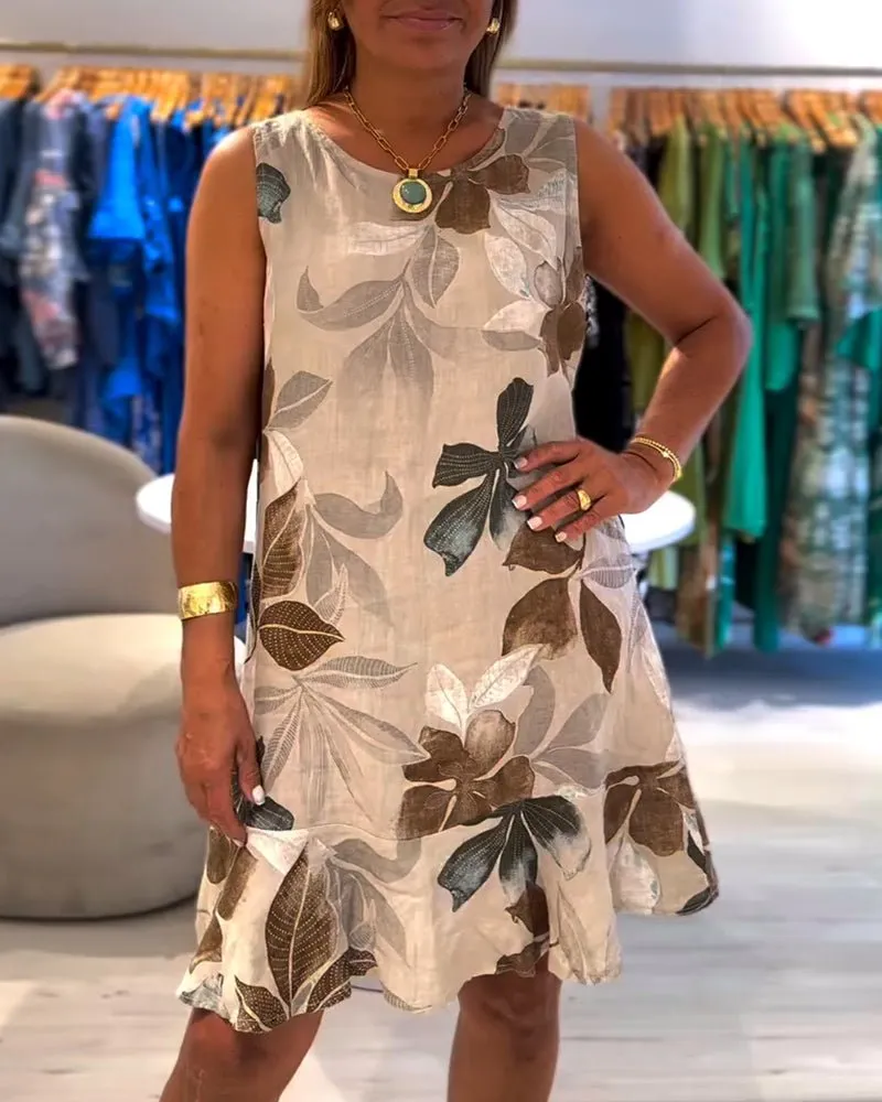 Cressida | Sleeveless Floral Dress