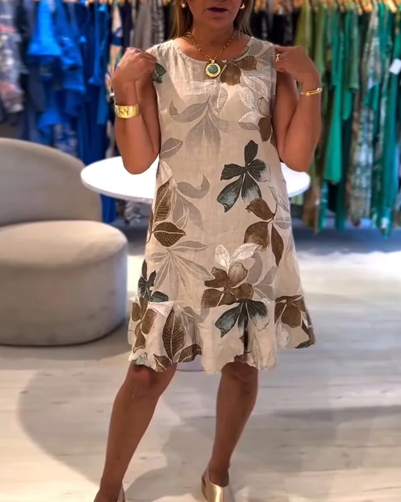 Cressida | Sleeveless Floral Dress